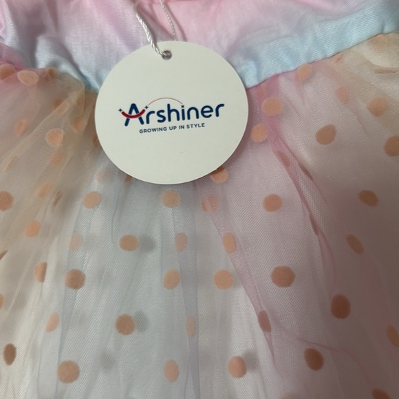 NWT 2 Arshiner Size 2T Tu-tu, Bubble Dresses. Embroidered White Dress & Rainbow - Picture 7 of 7